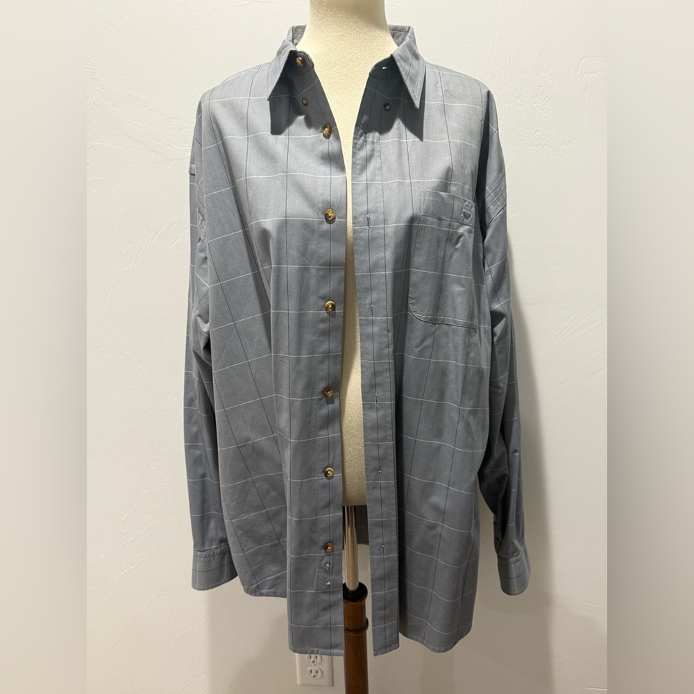 Orvis Gray Checkered Men's Shirt